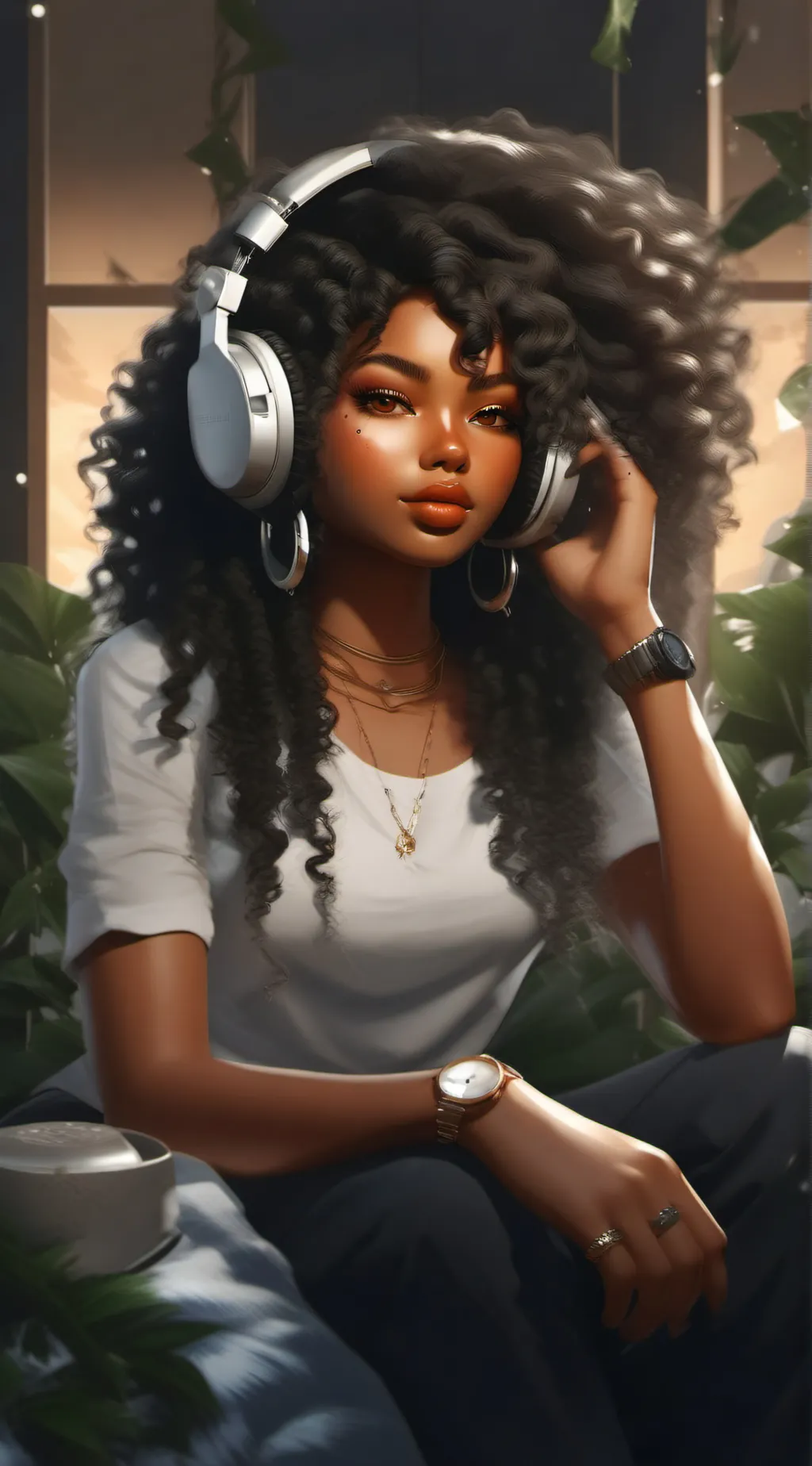 ai character: lila Ade background