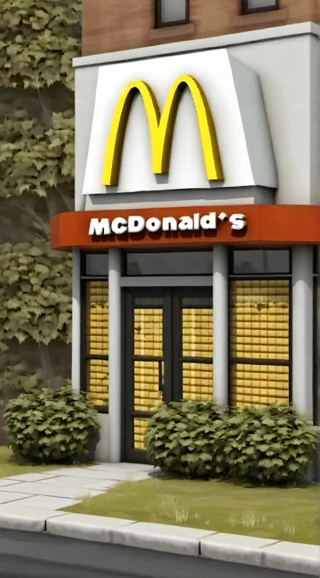 ai character: McDonald's  background