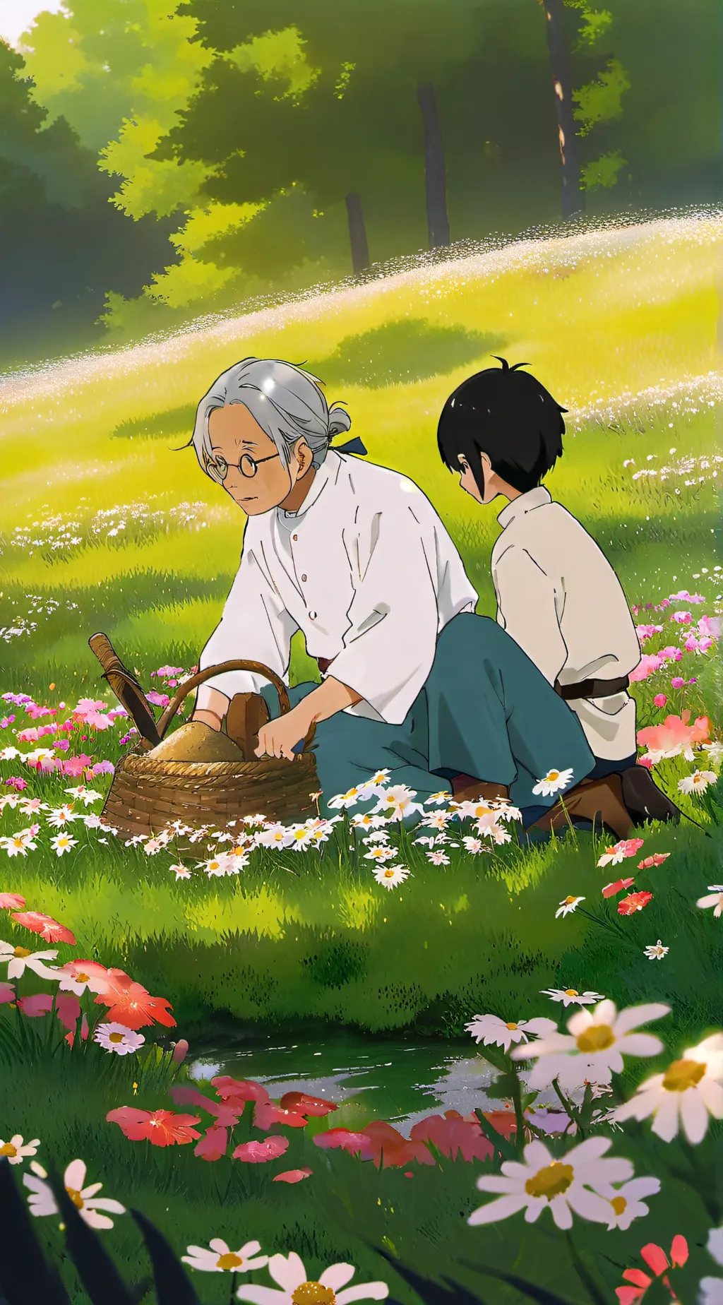 ai character: Chick-fil-A  background