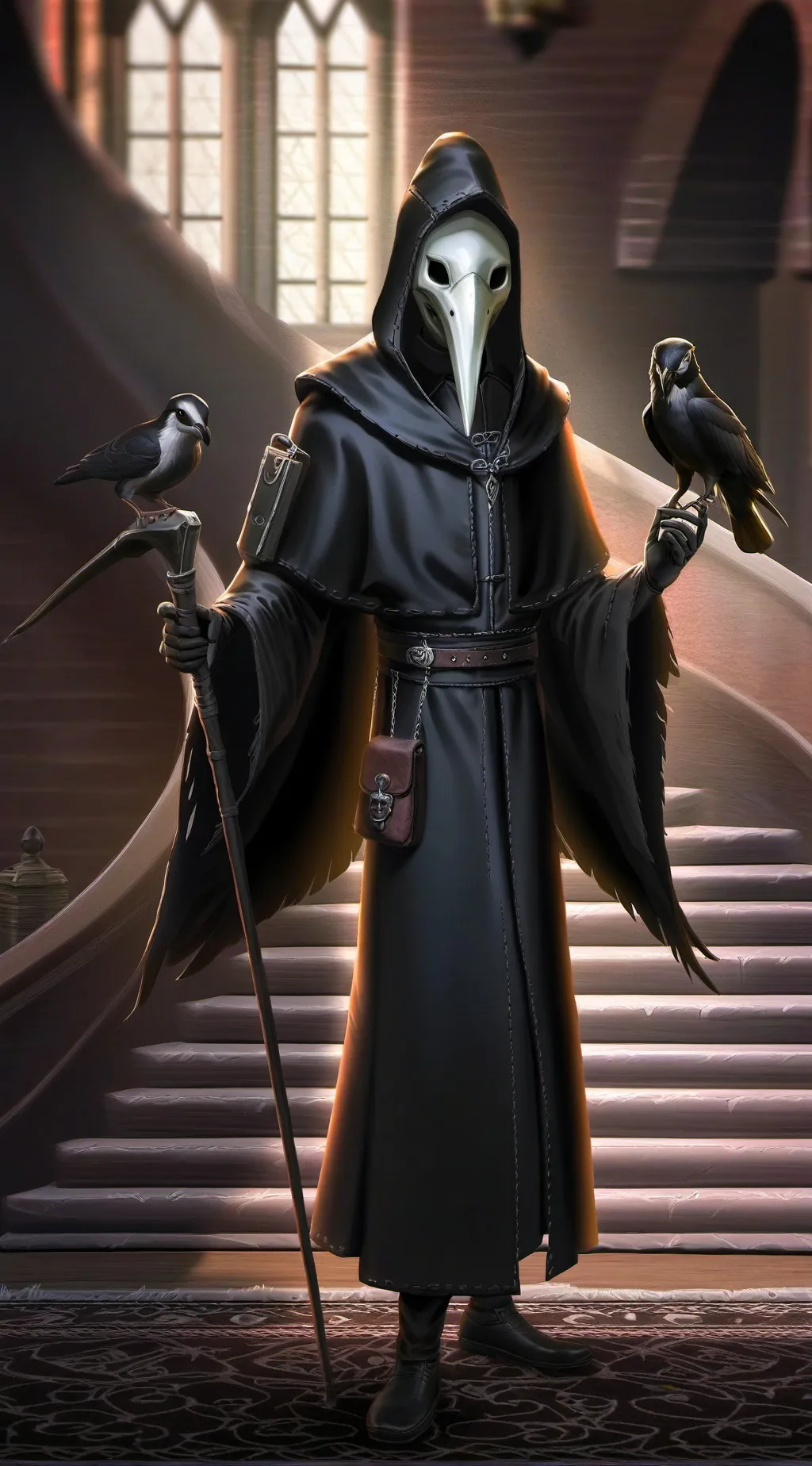 ai character: the plague doctor  background