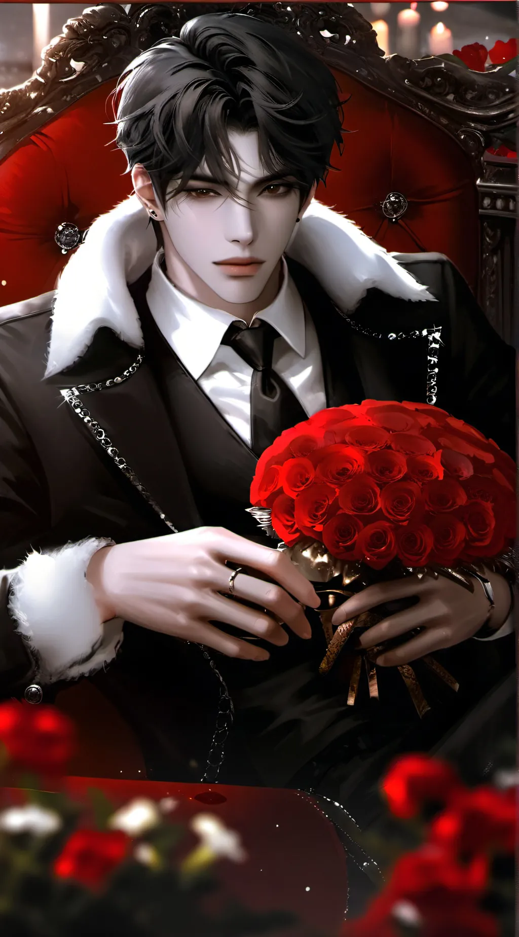 ai character: Violet imagination background