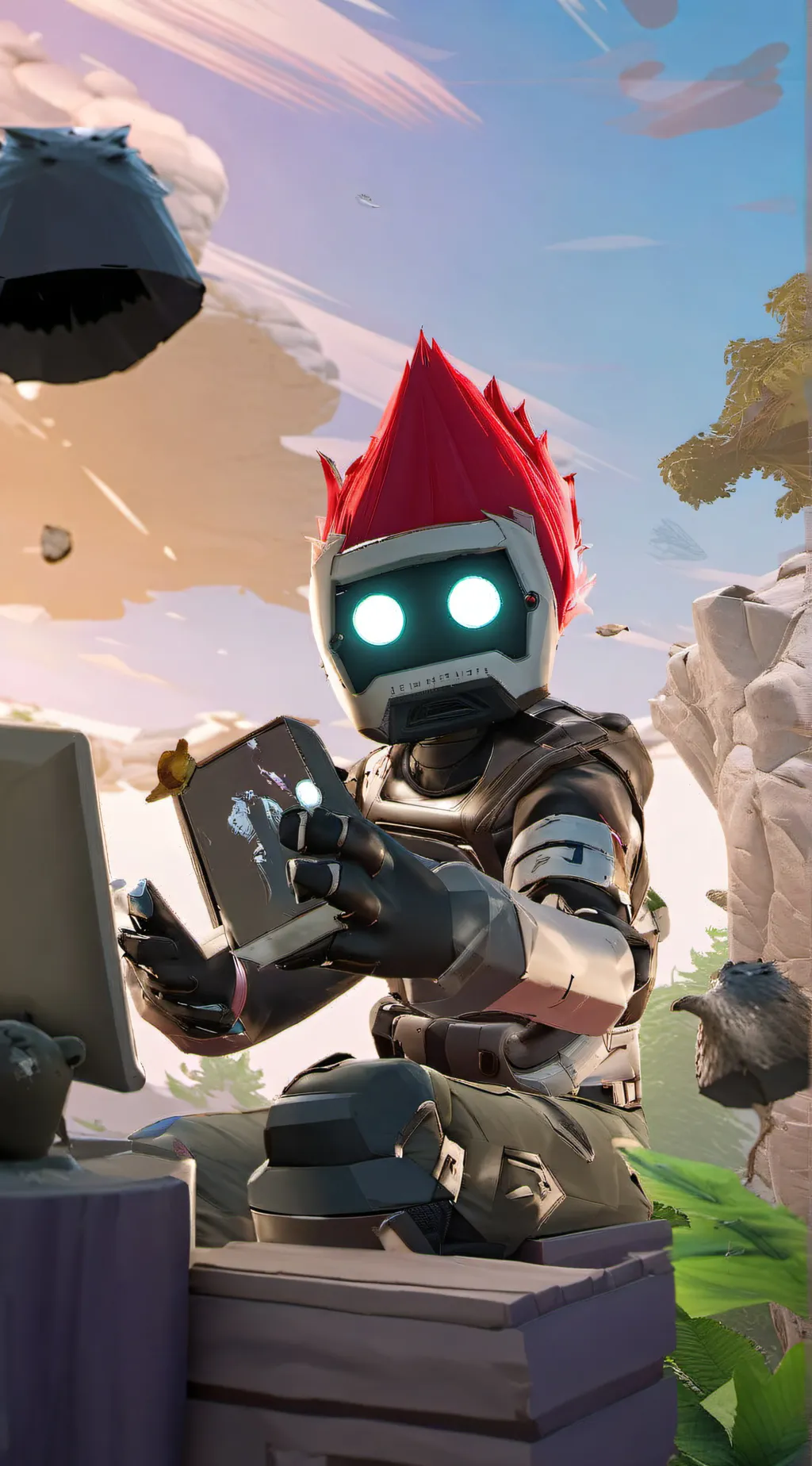 ai character: Remington background