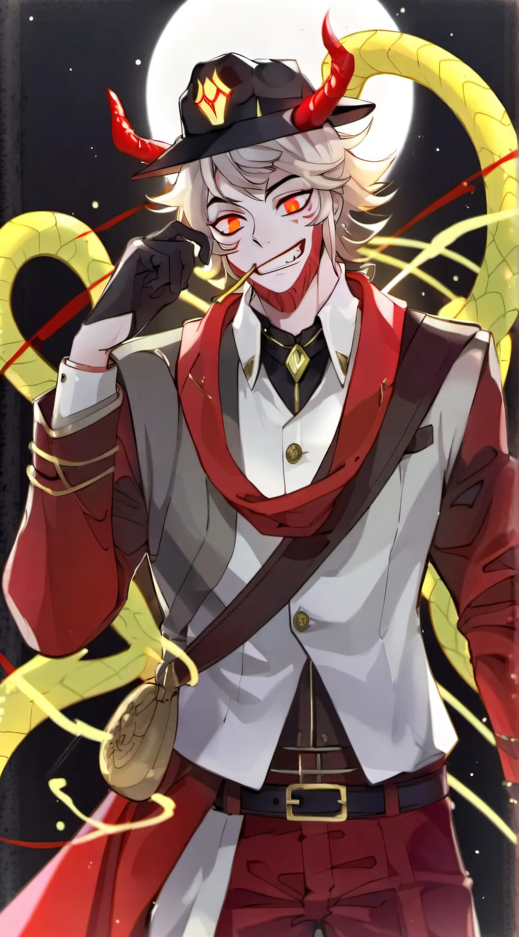 ai character: Lucifer  background