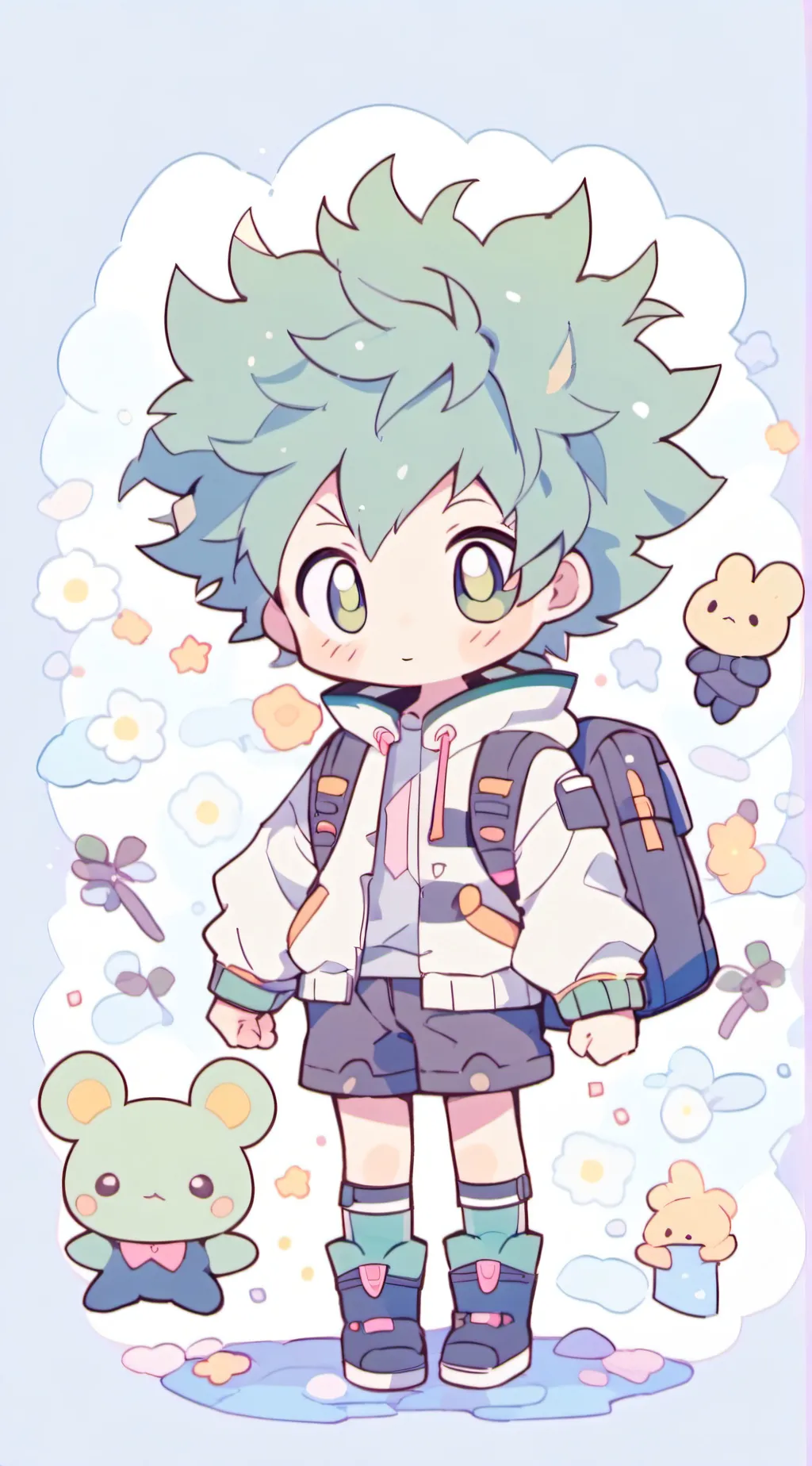 ai character: Deku background