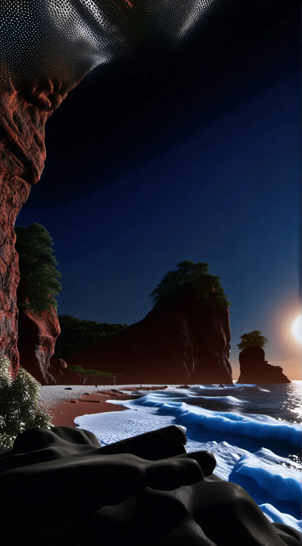 ai character: Beach critters background