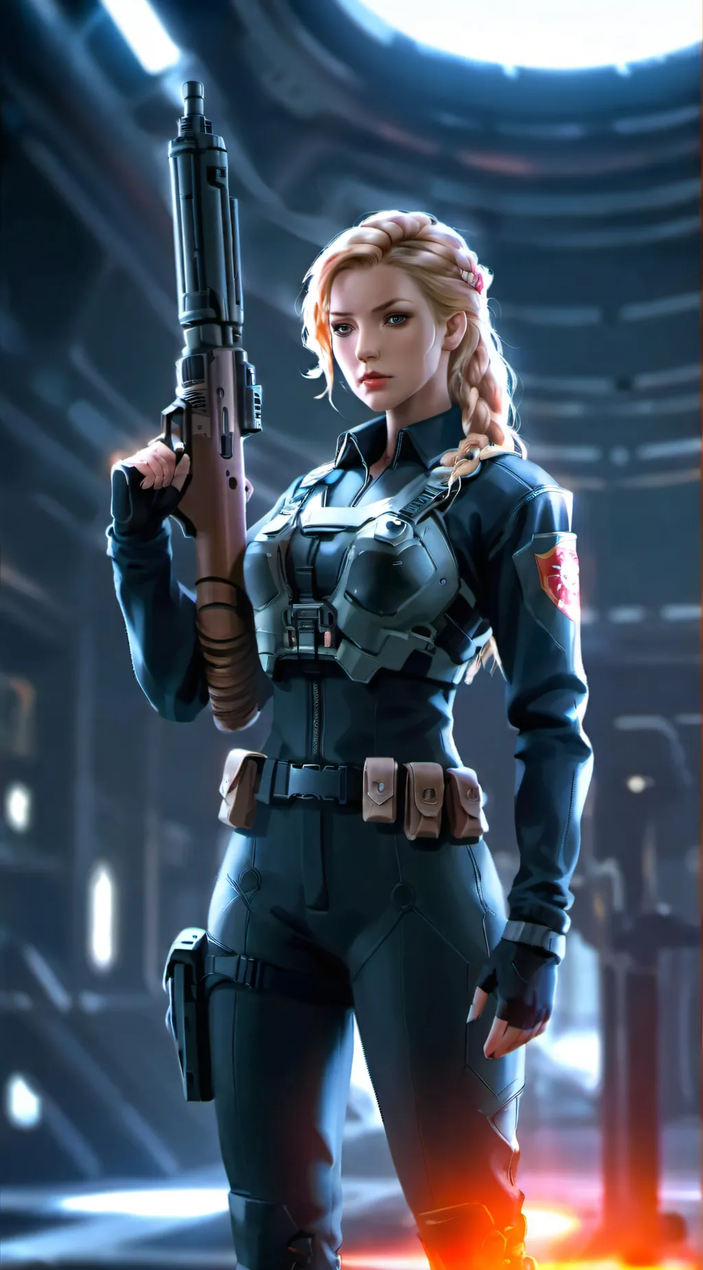 ai character: Omega  background