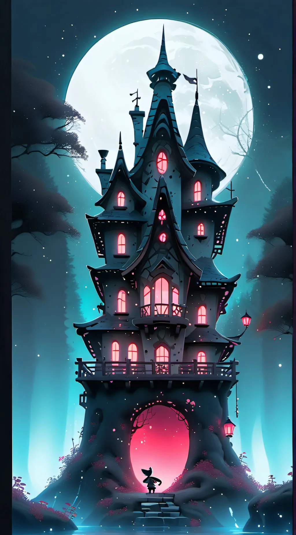 ai character: H@zbin Høtel Guess background