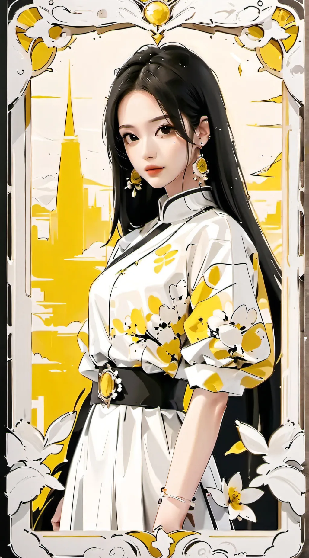 ai character: ahyeon(⁠◠⁠‿⁠◕⁠) background