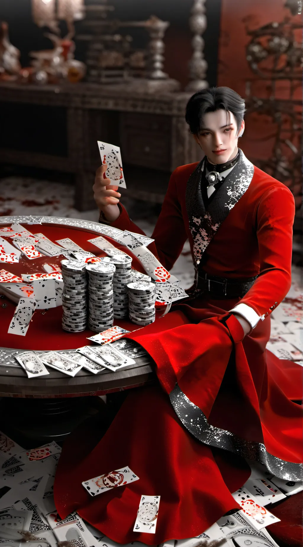 ai character: Cash and Mia background