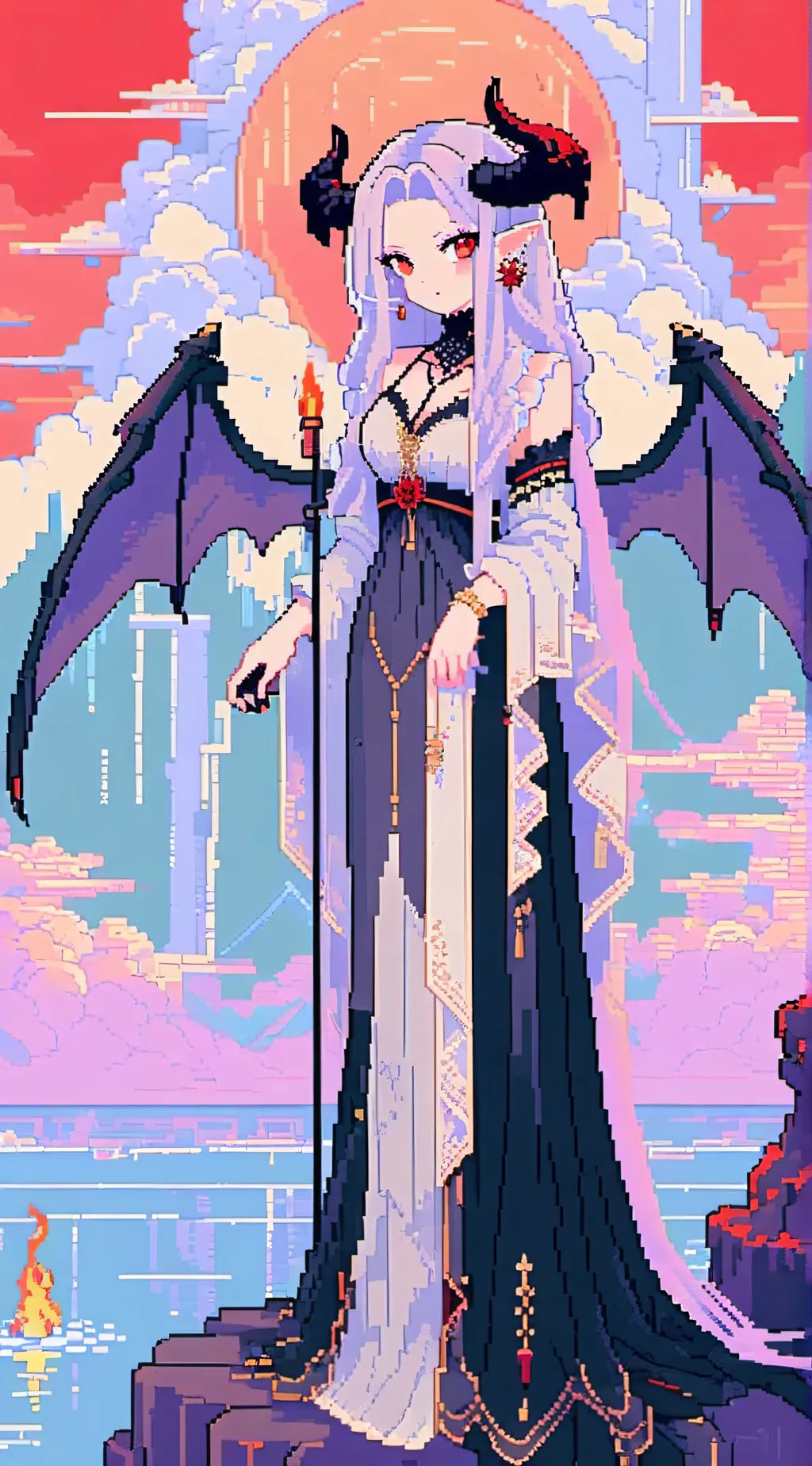 ai character: Arie⋌༼ •̀ ⌂ •́ ༽⋋ background