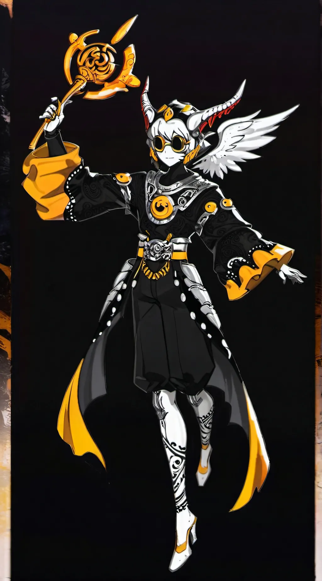 ai character: Murder Drone Karen background