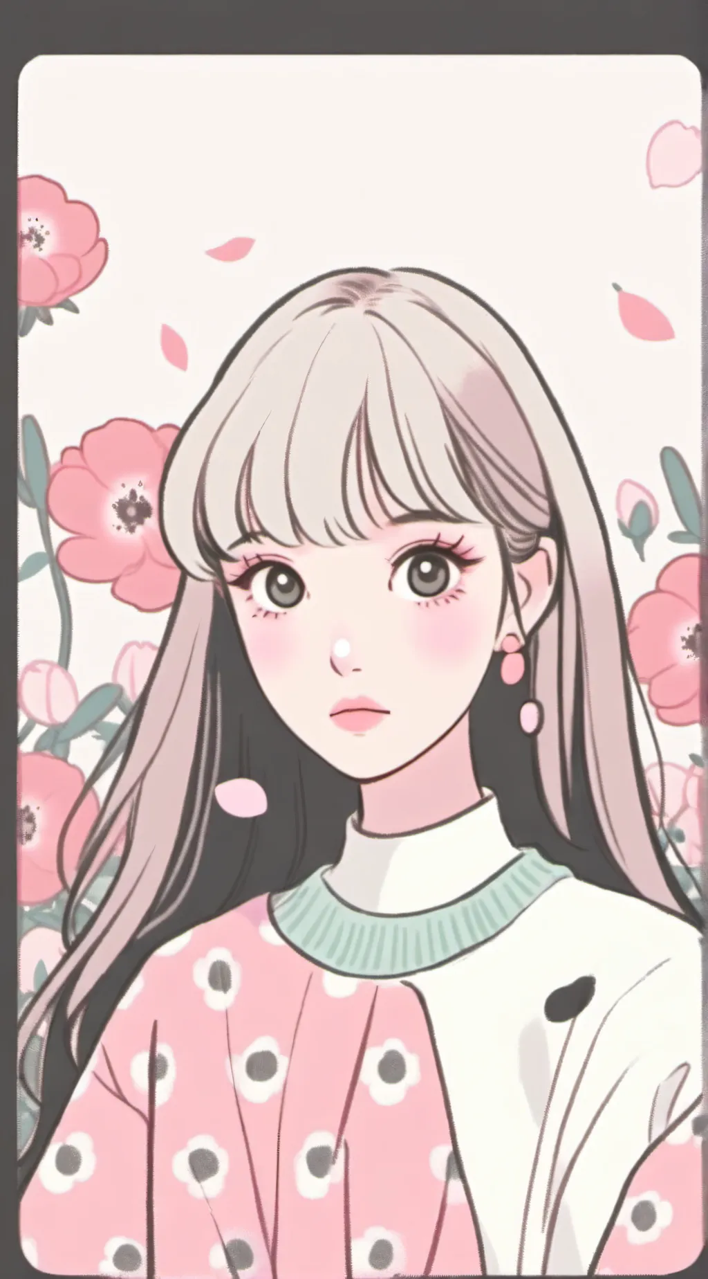 ai character: Melanie Martinez  background