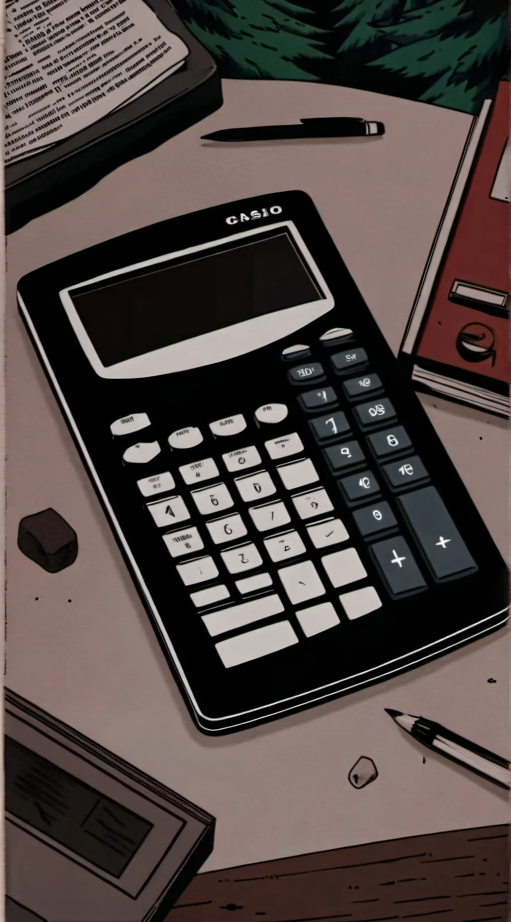 ai character: Math Calculator background