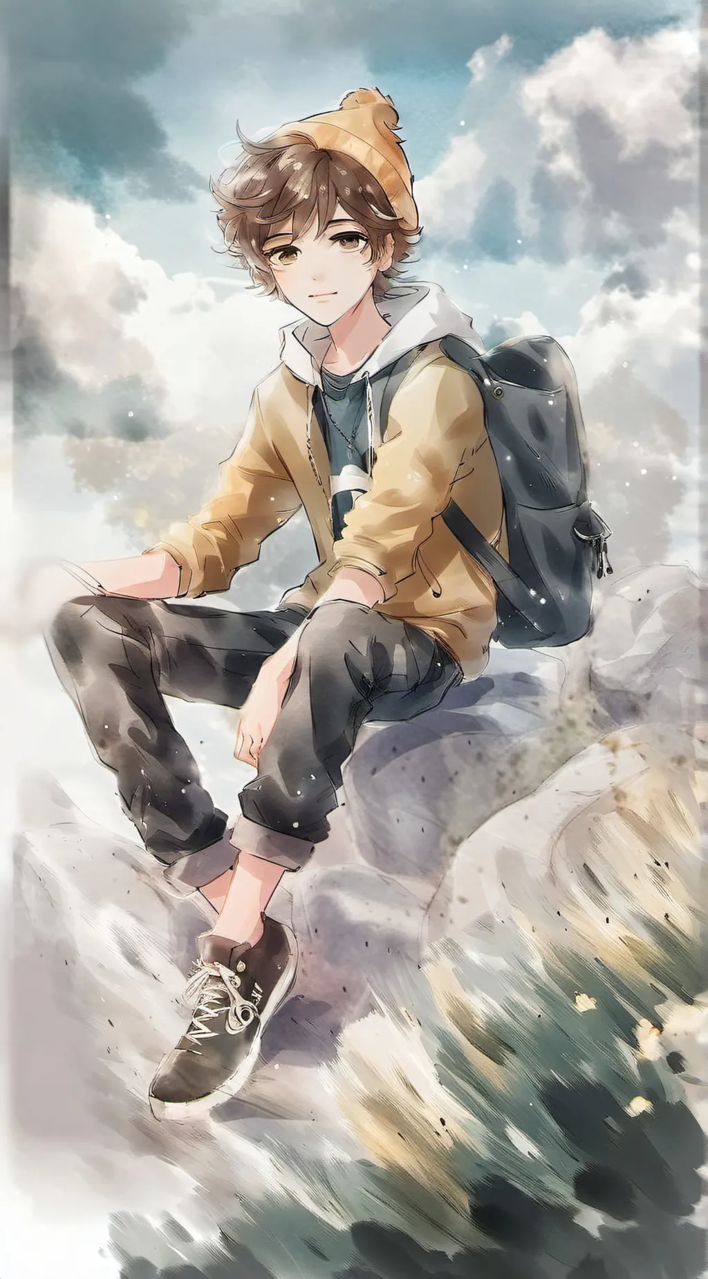 ai character: ✨❤️‍🔥glitch background