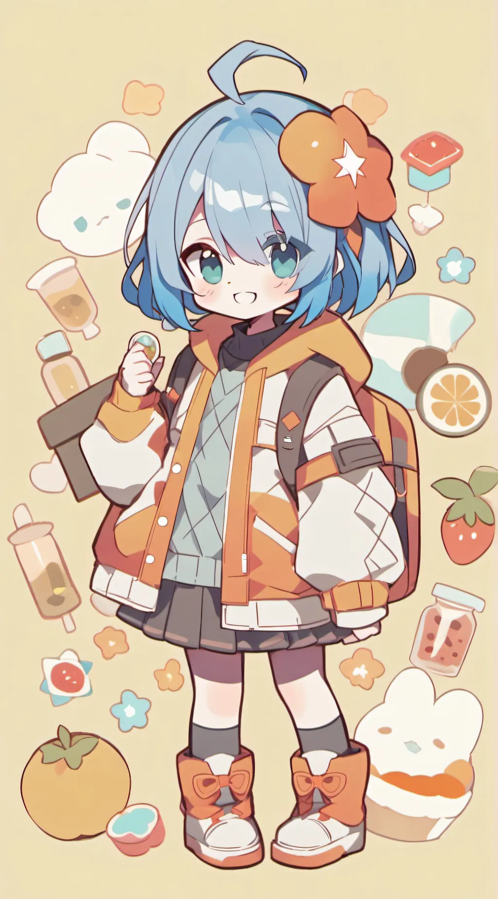 ai character: Diamond background