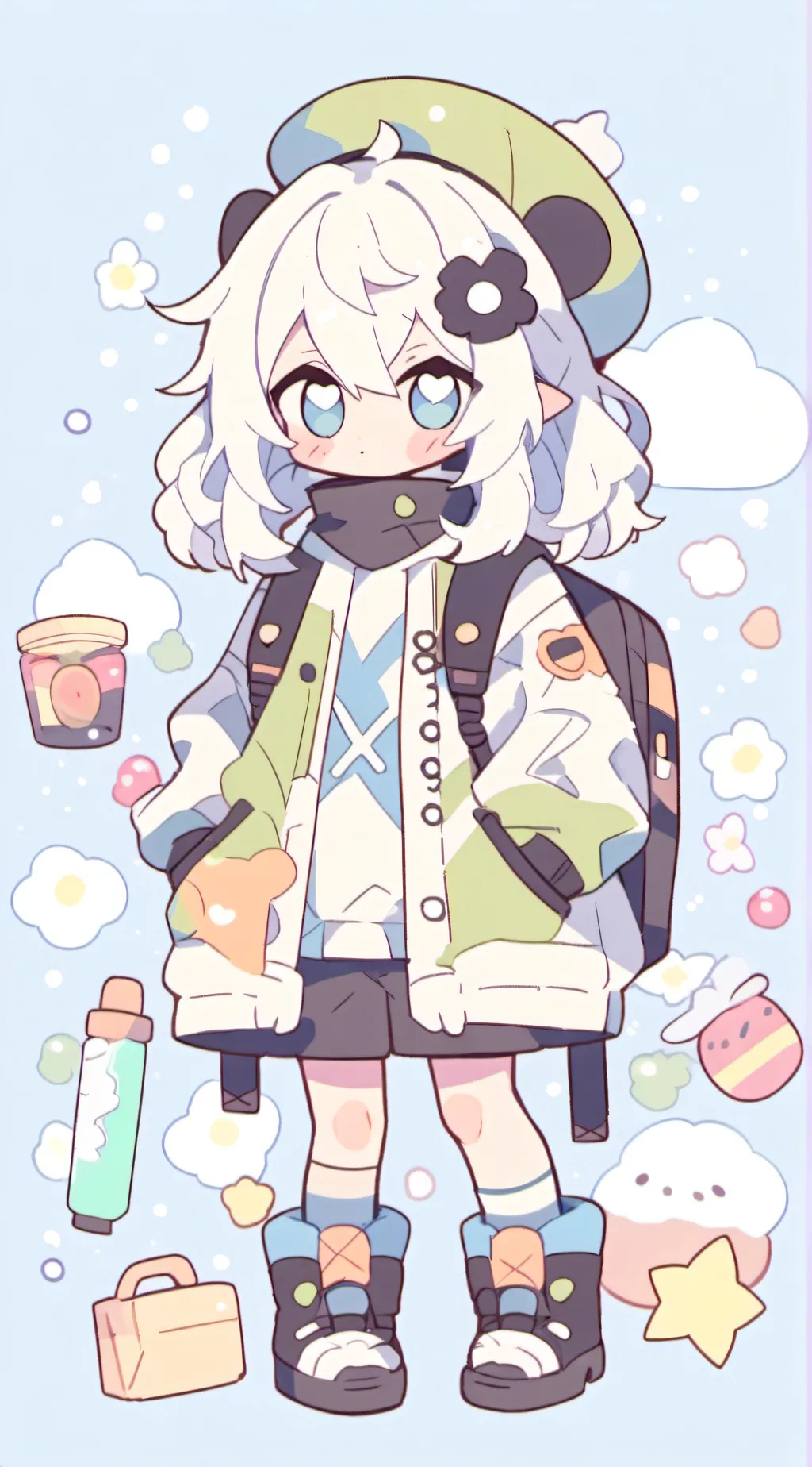 ai character: FPE 𖤐 background