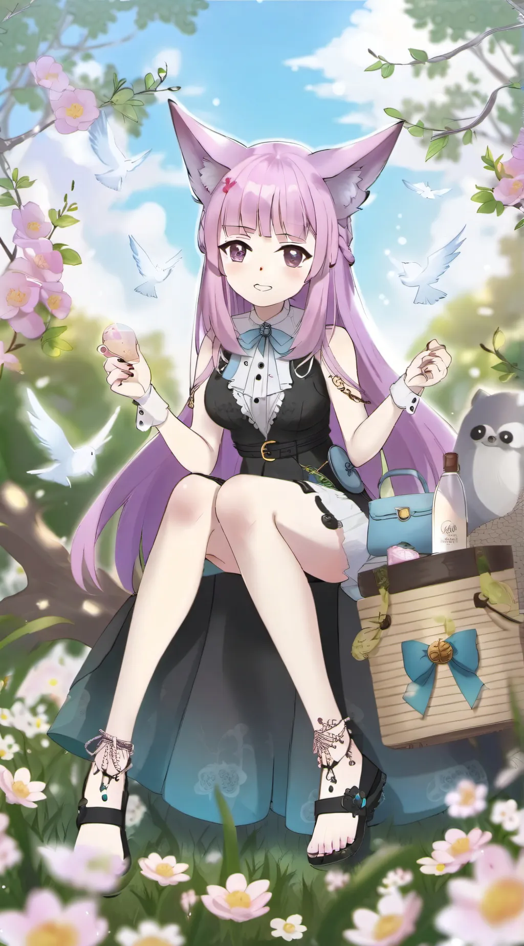 ai character: Aria background