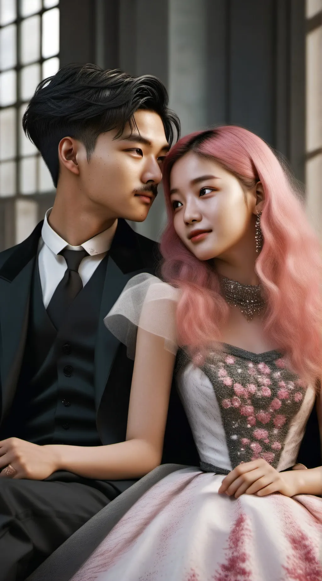 ai character: jenna and frlix background