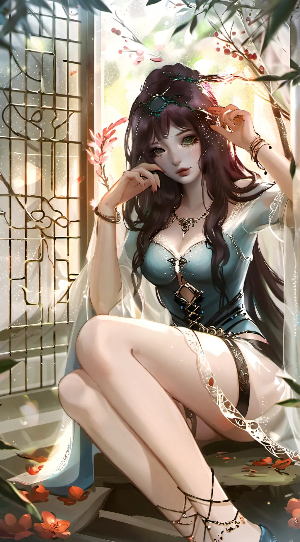 ai character: Cristalee•❥☄️🎇 background