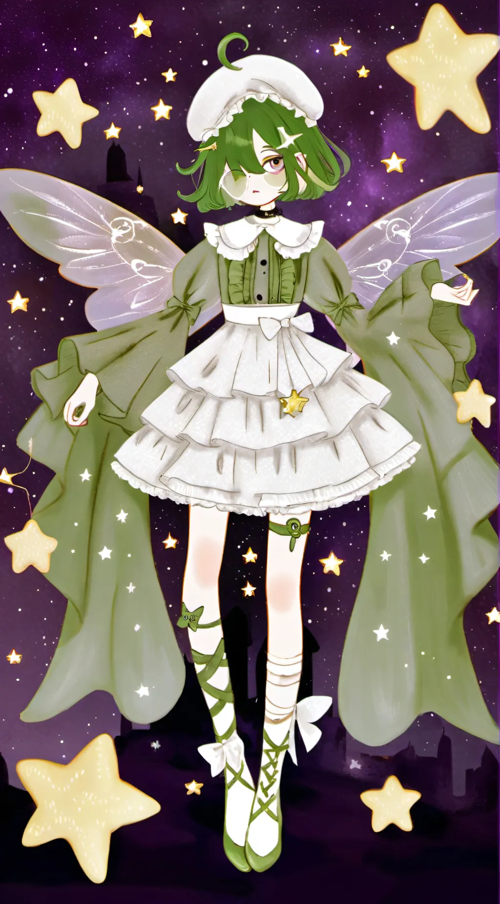 ai character: Ebony background