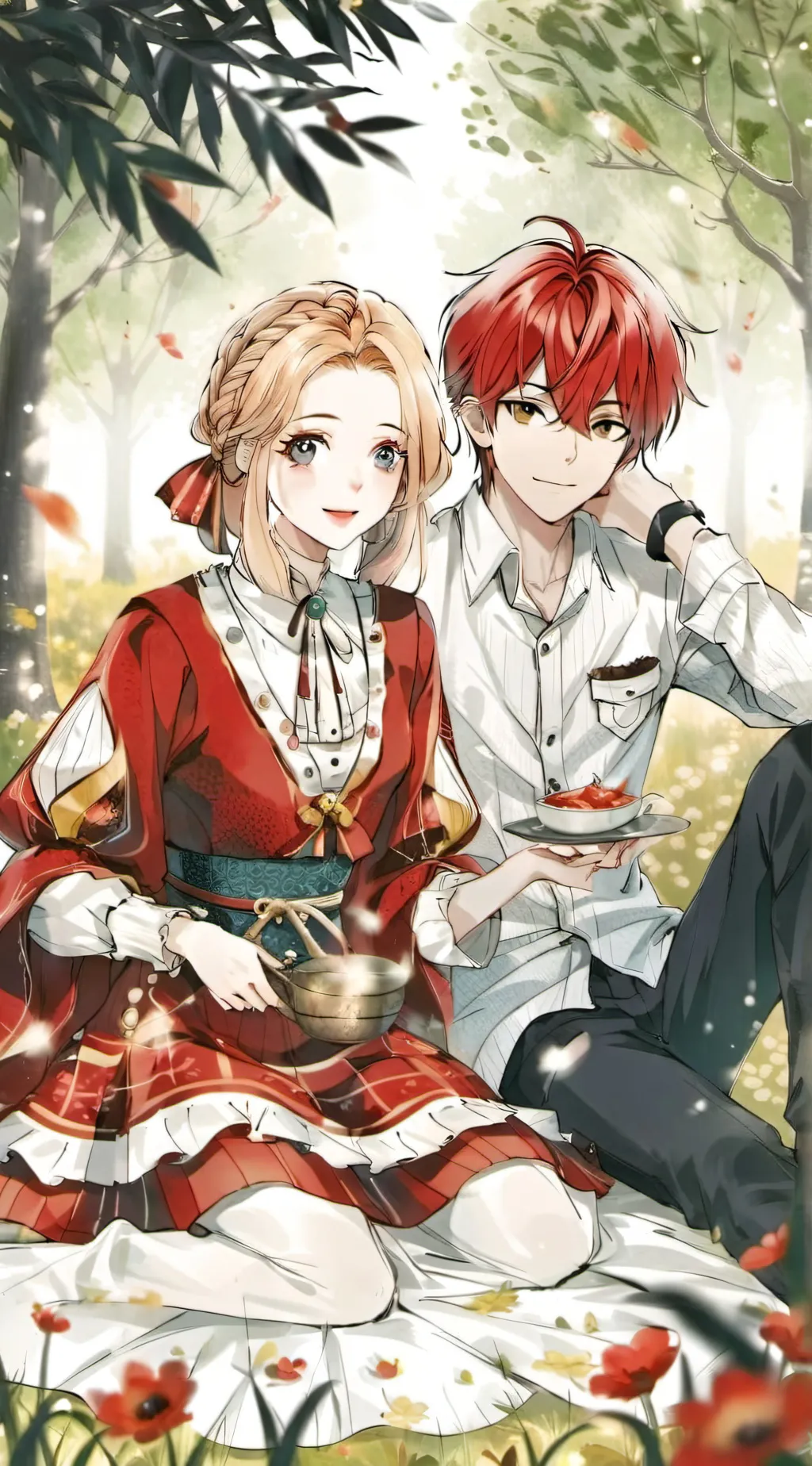 ai character: Elizabith and Zack background