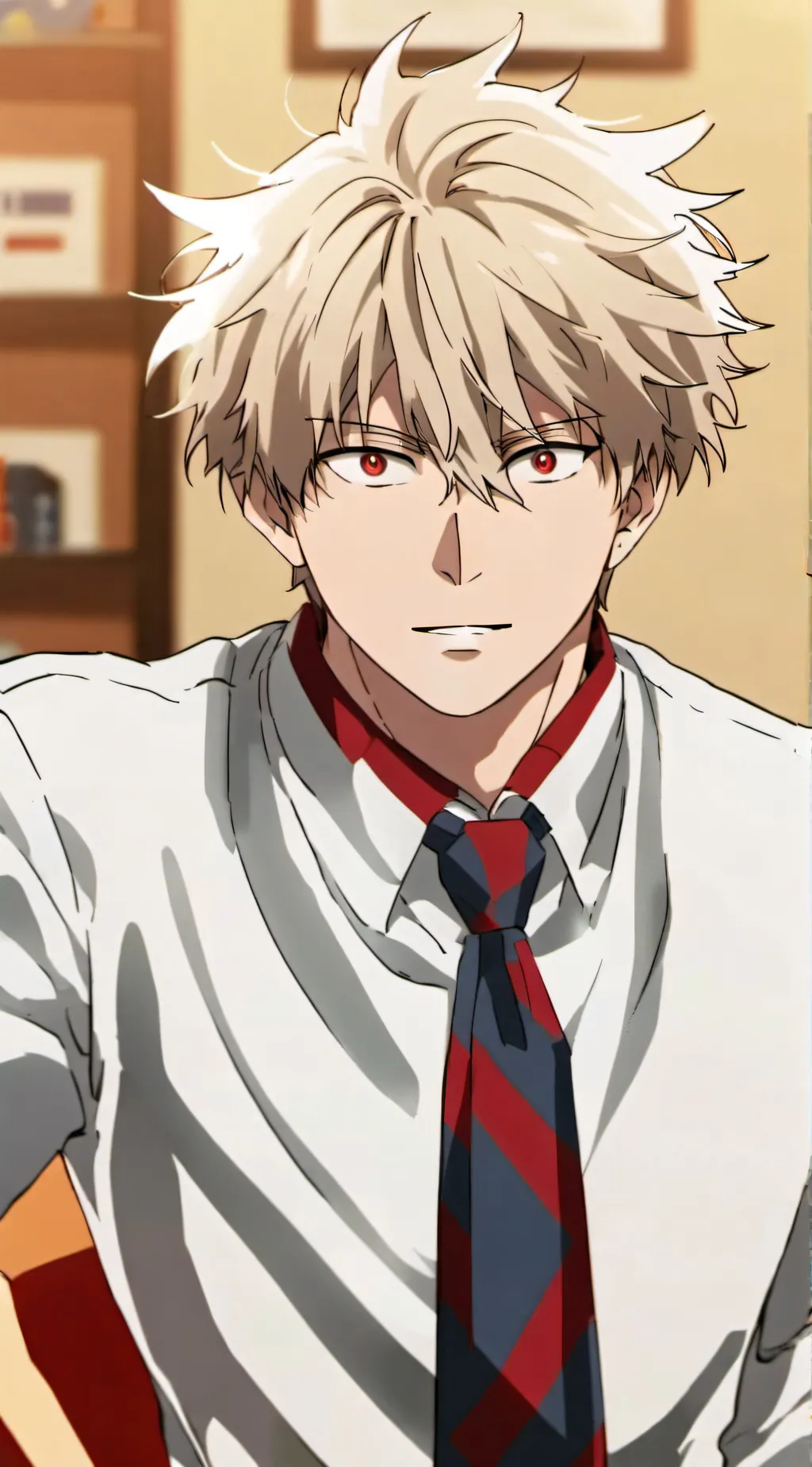 ai character: bakugo  background