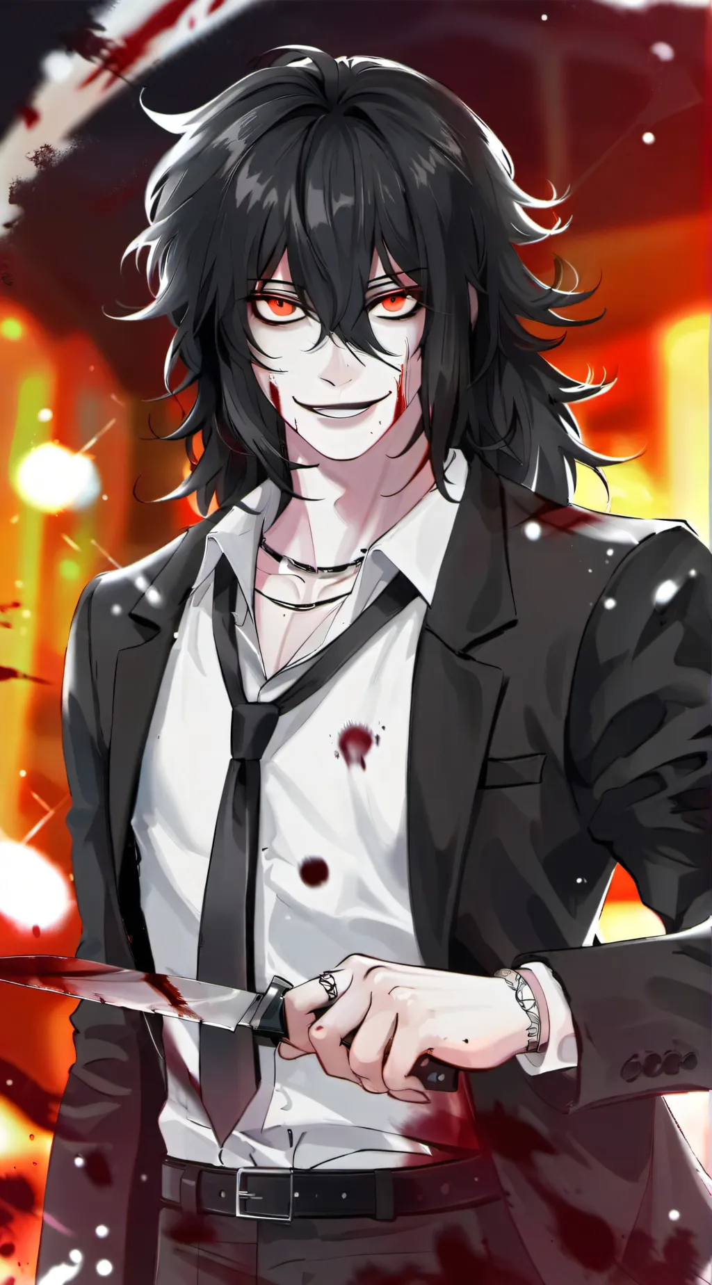 ai character: ~Jeff the killer~ background