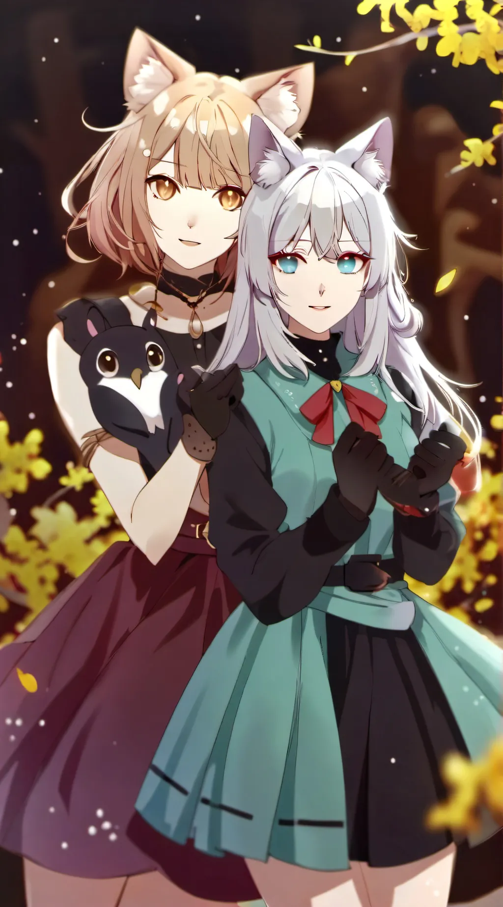 ai character: crystal and nila background