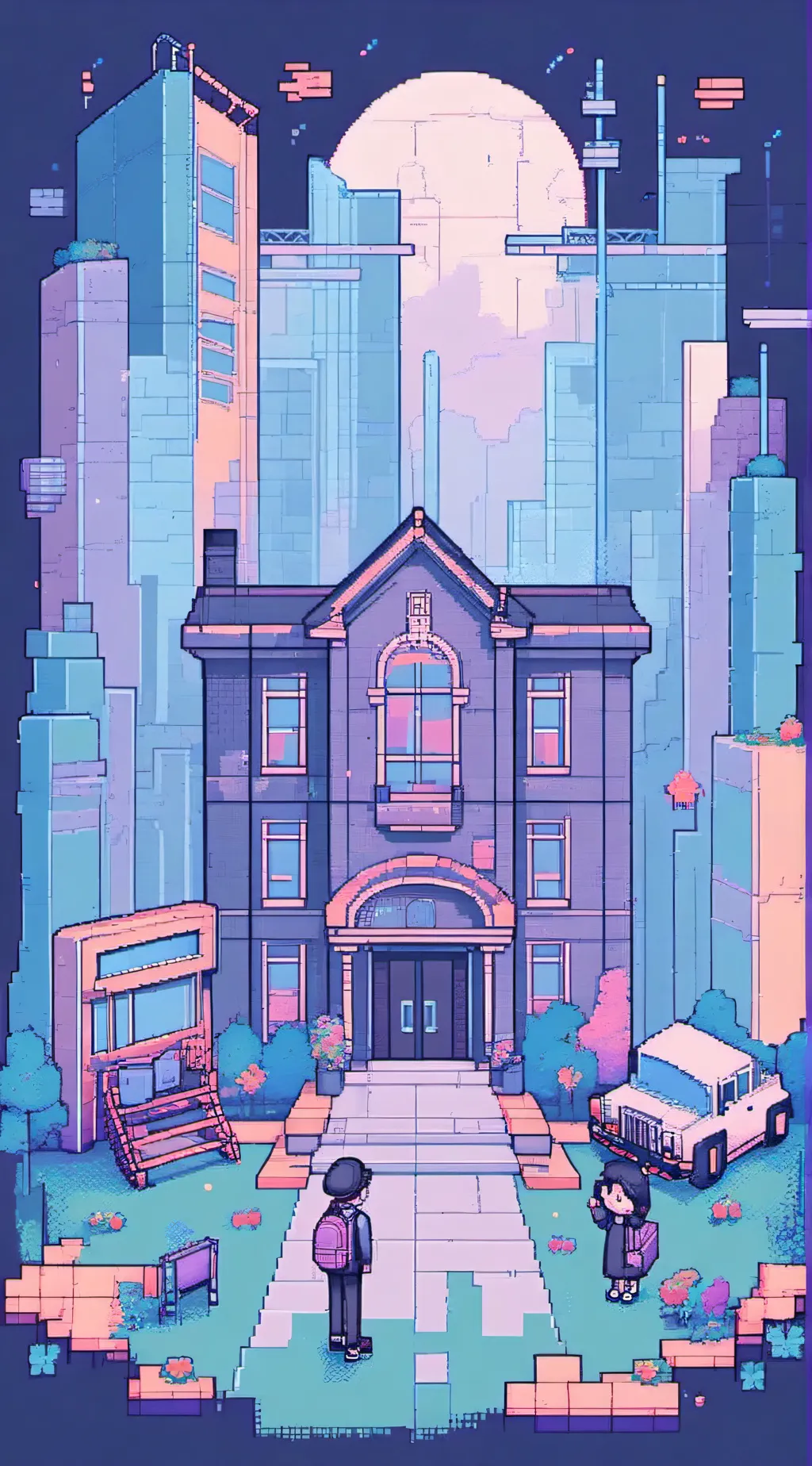 ai character: magic school 🌌🦁 background