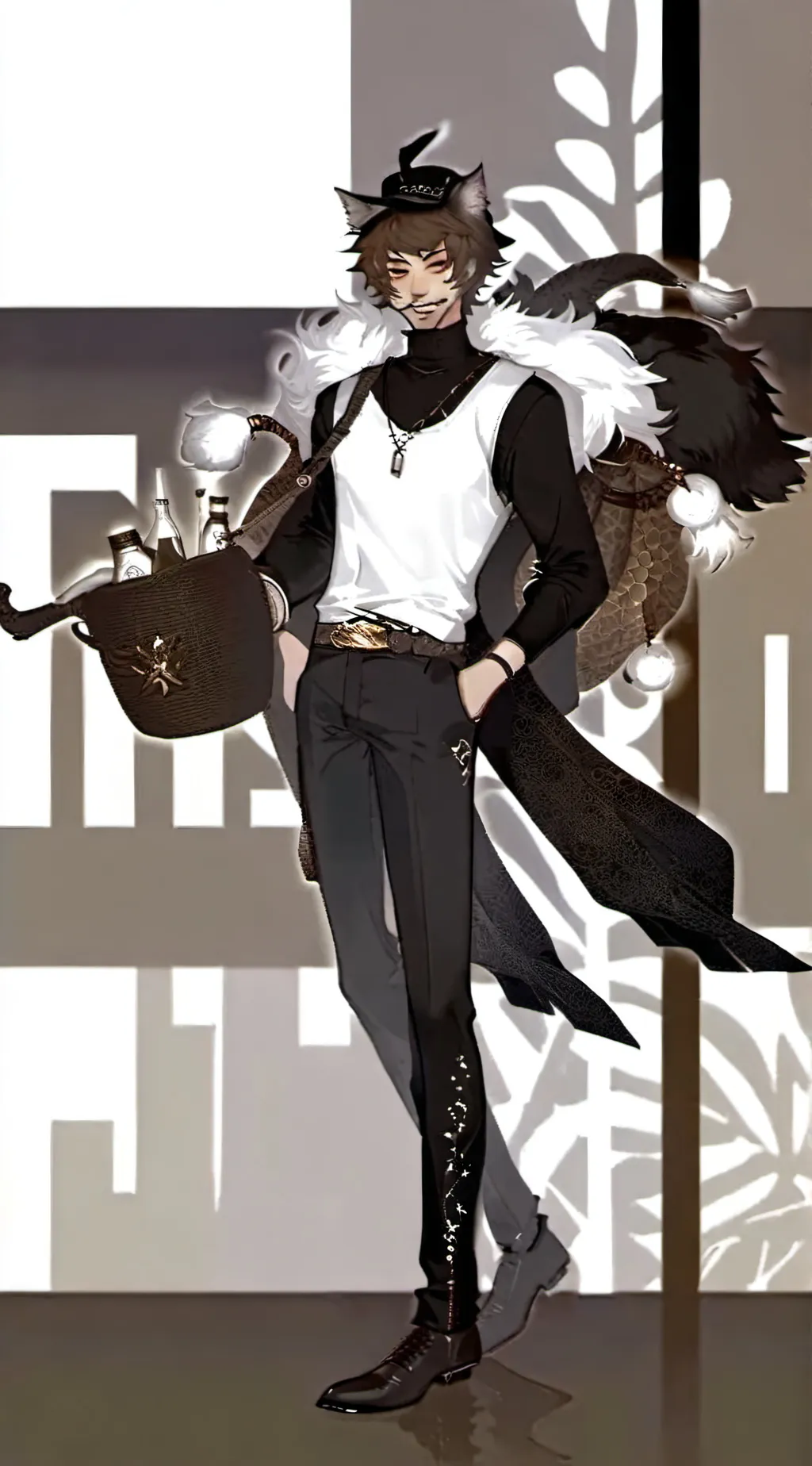 ai character: Ticci Toby background