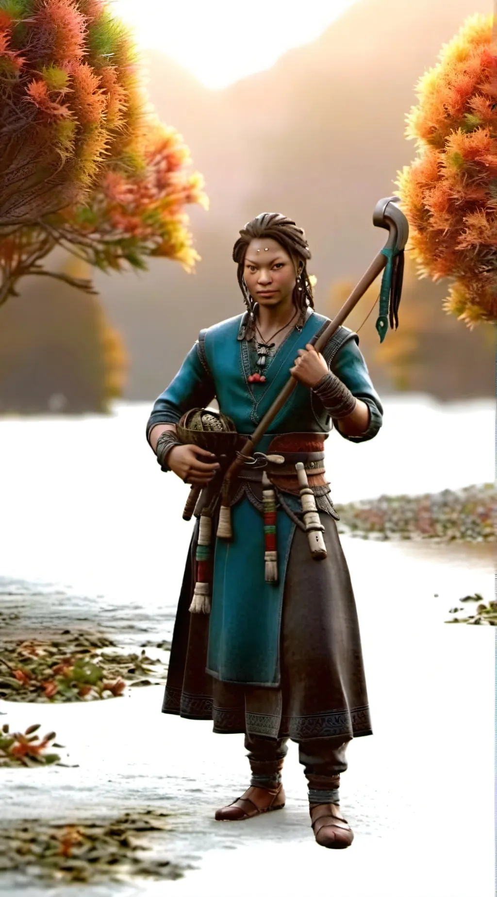 ai character: Angrboða background