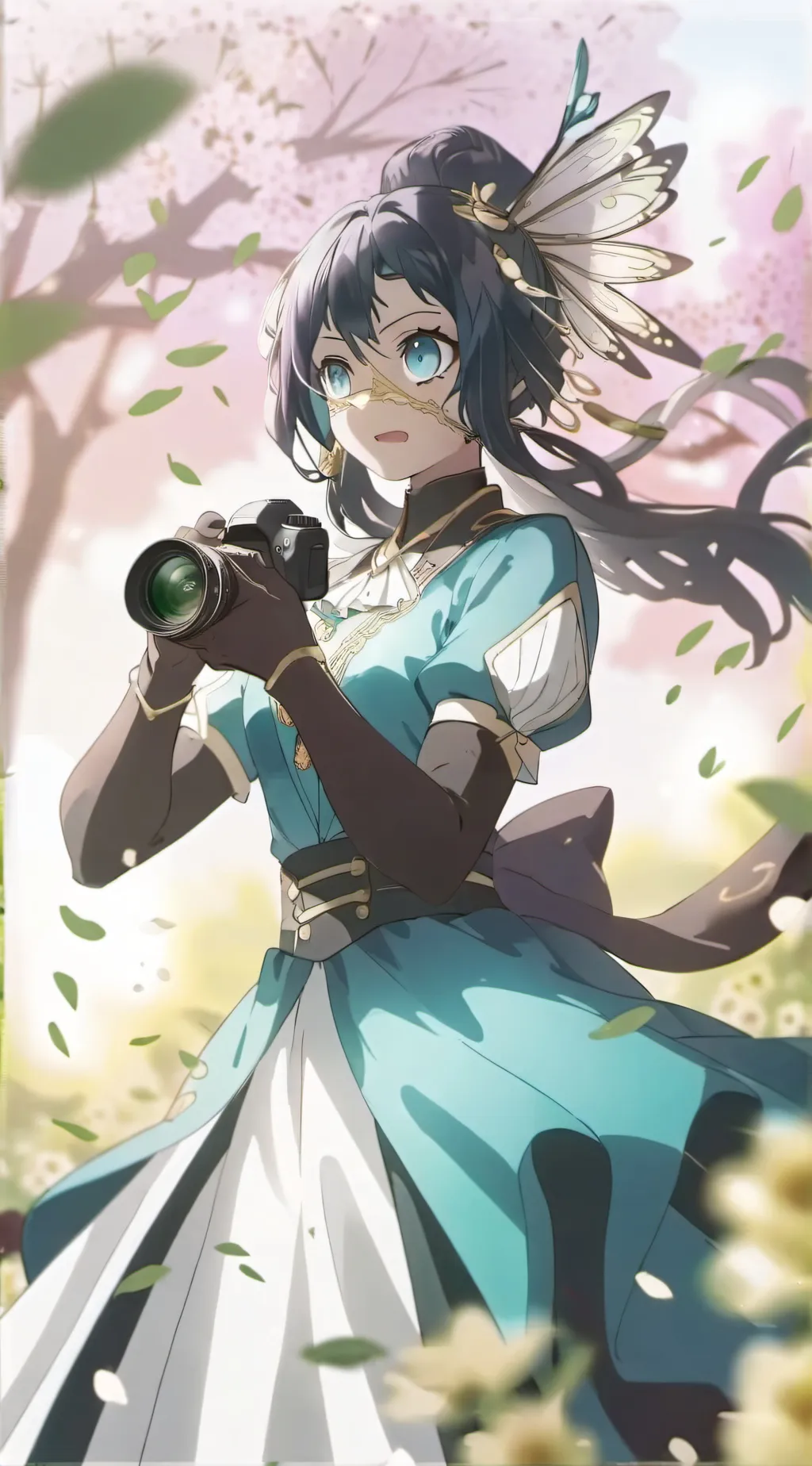 ai character: Elite Camerawoman  background