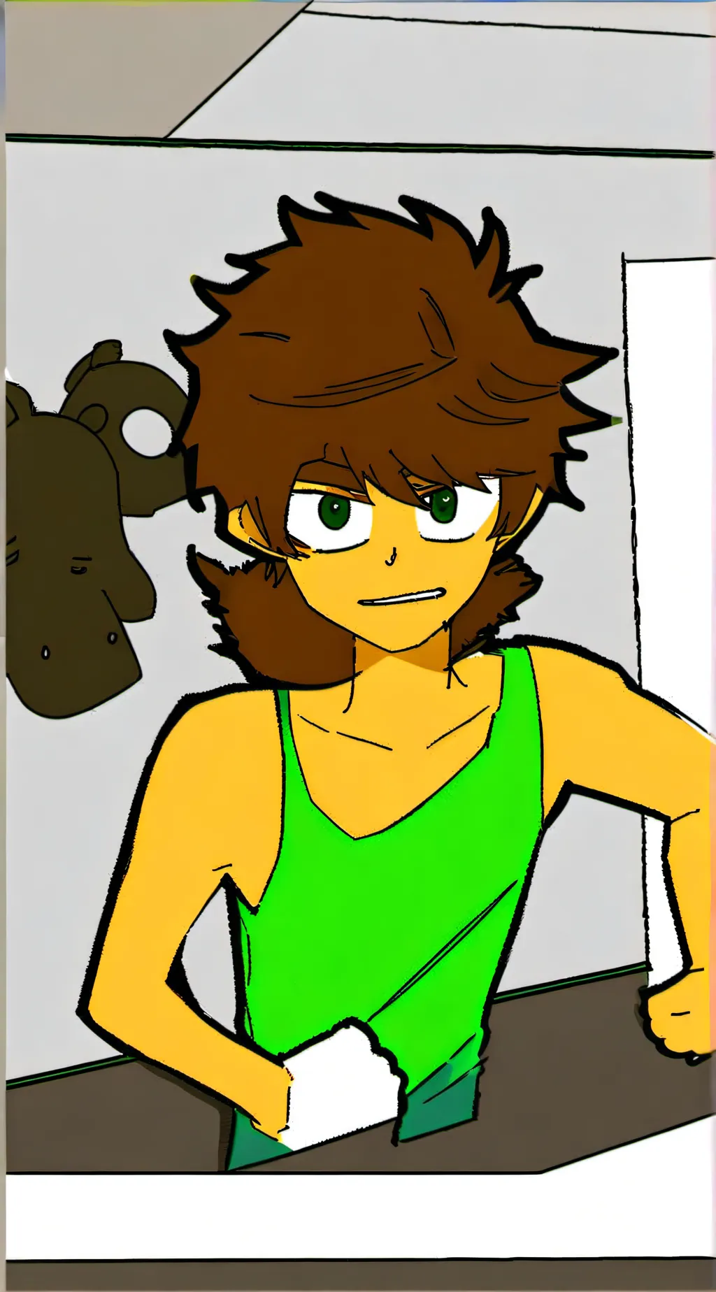 ai character: freddy bully FNAF background