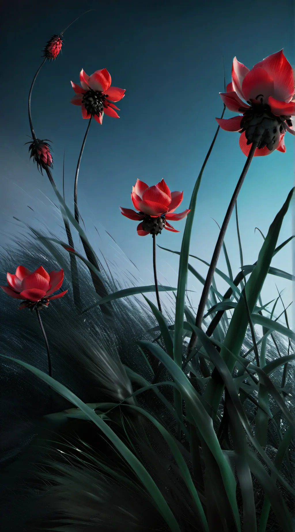 ai character: grass background