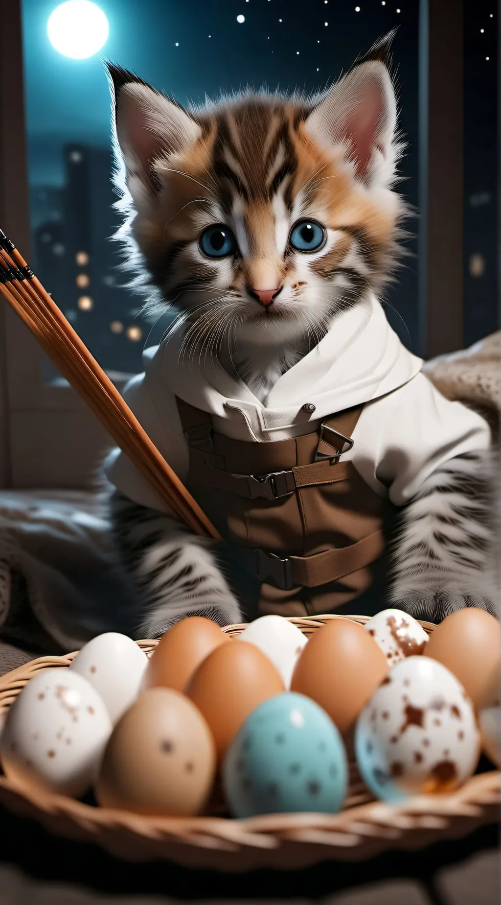 ai character: Echo last kitten  background