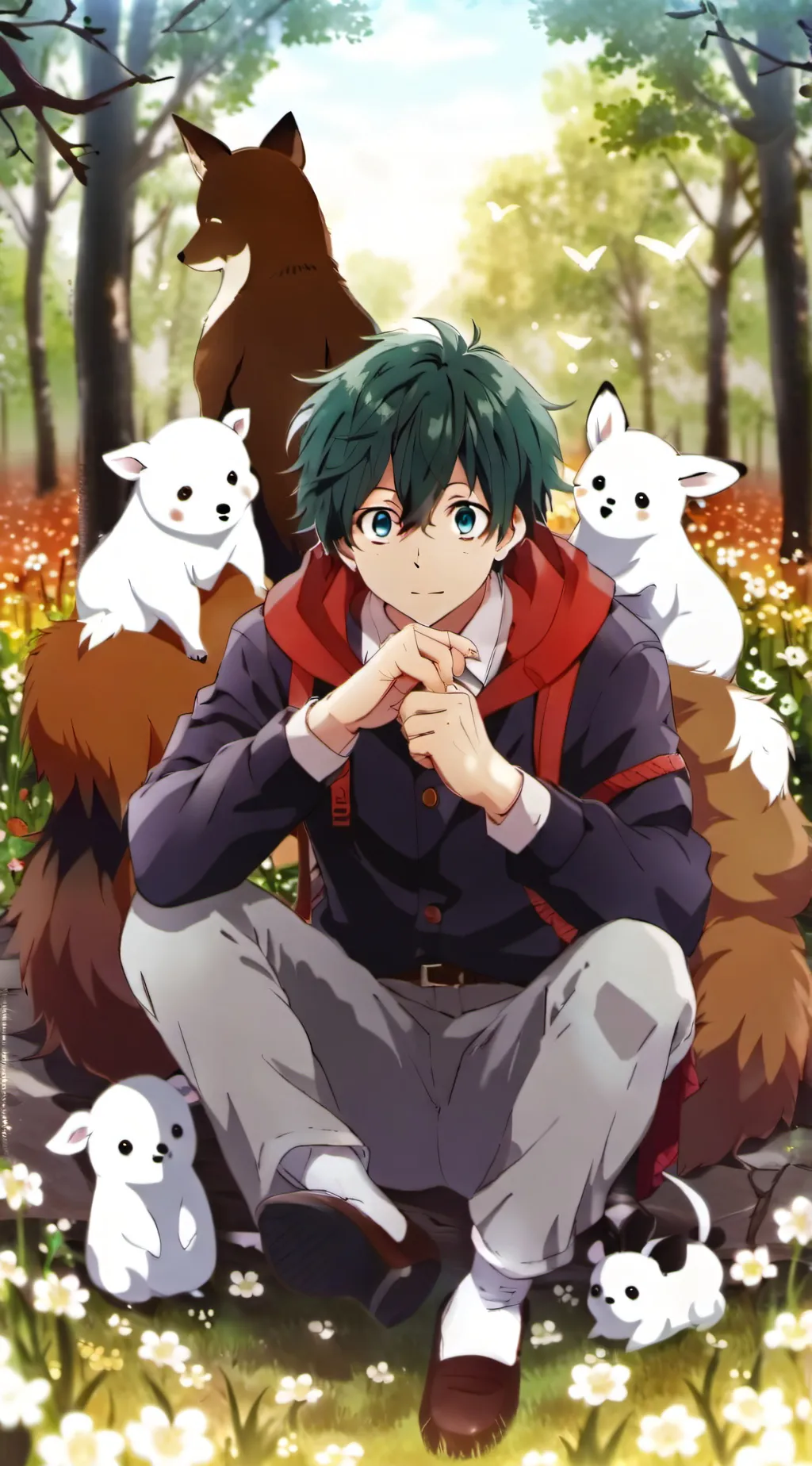 ai character: deku background