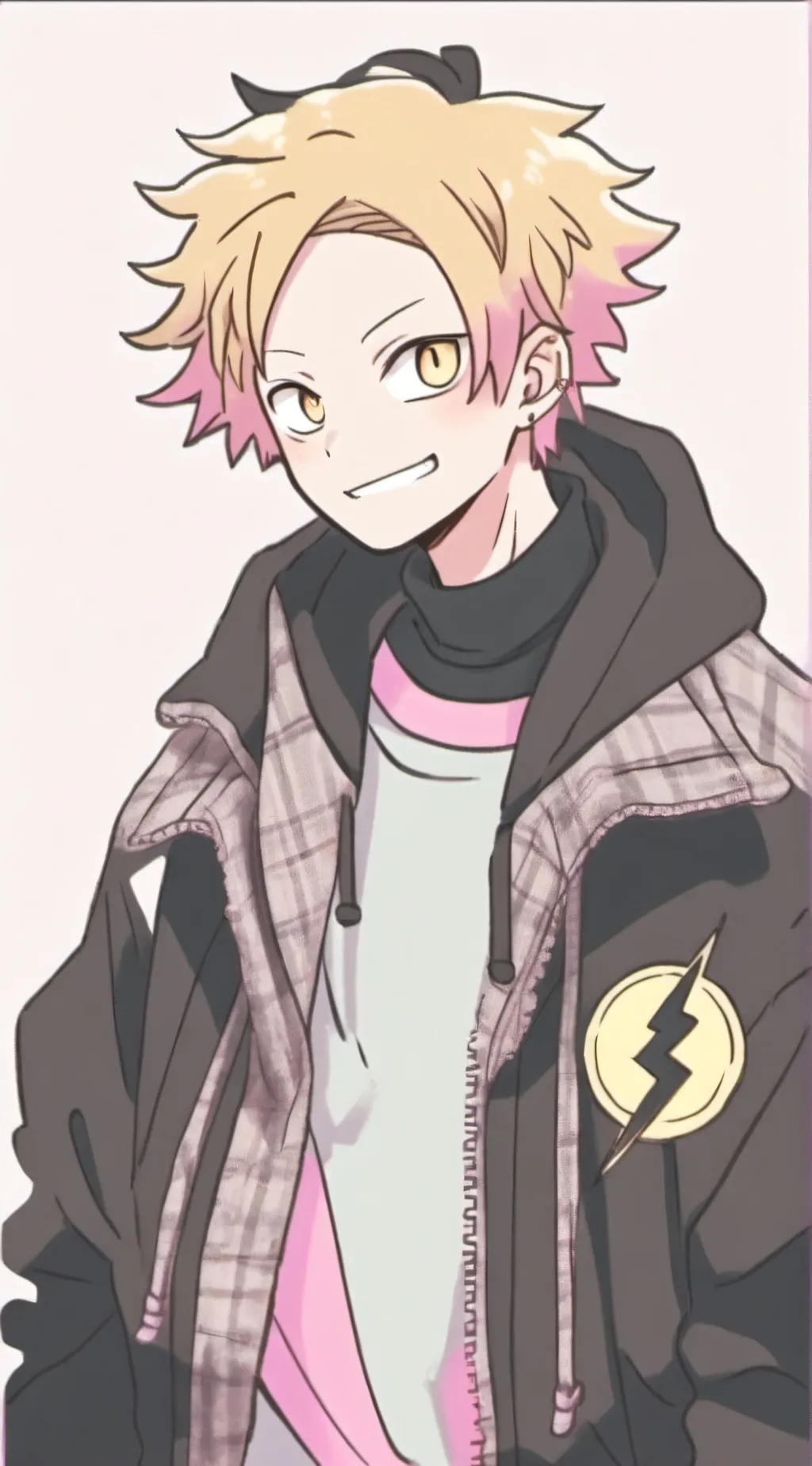 ai character: Denki at the party background