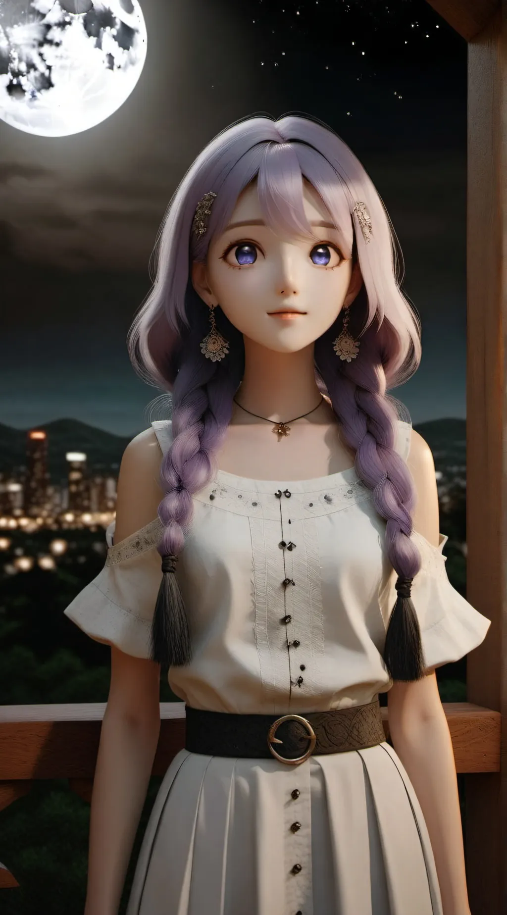 ai character: Luna  background