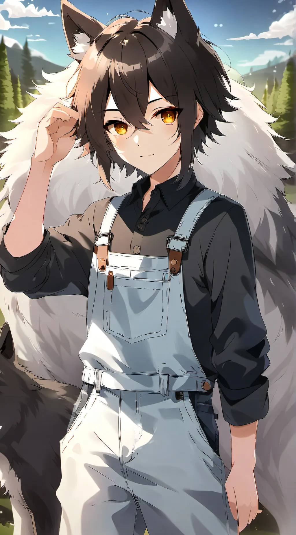 ai character: sky ☁️ background