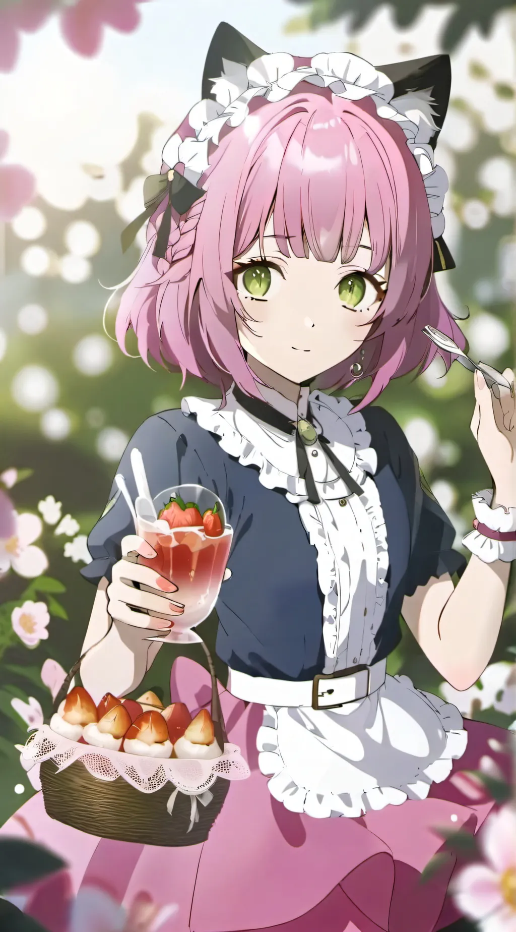 ai character: Rose background