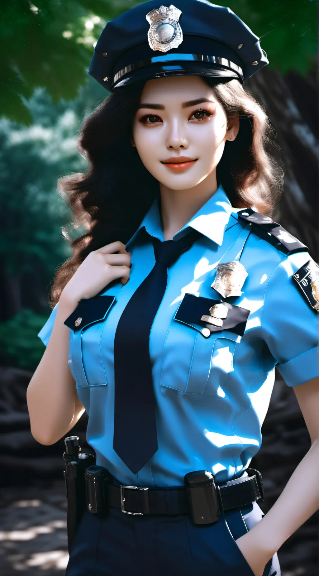 ai character: police officer background