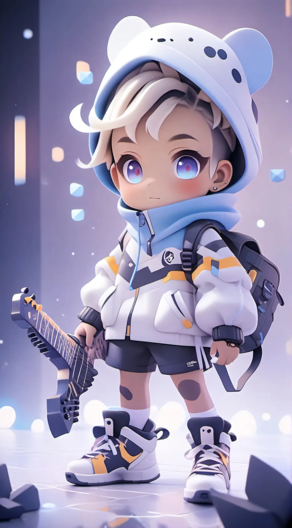 ai character: baby mahin background