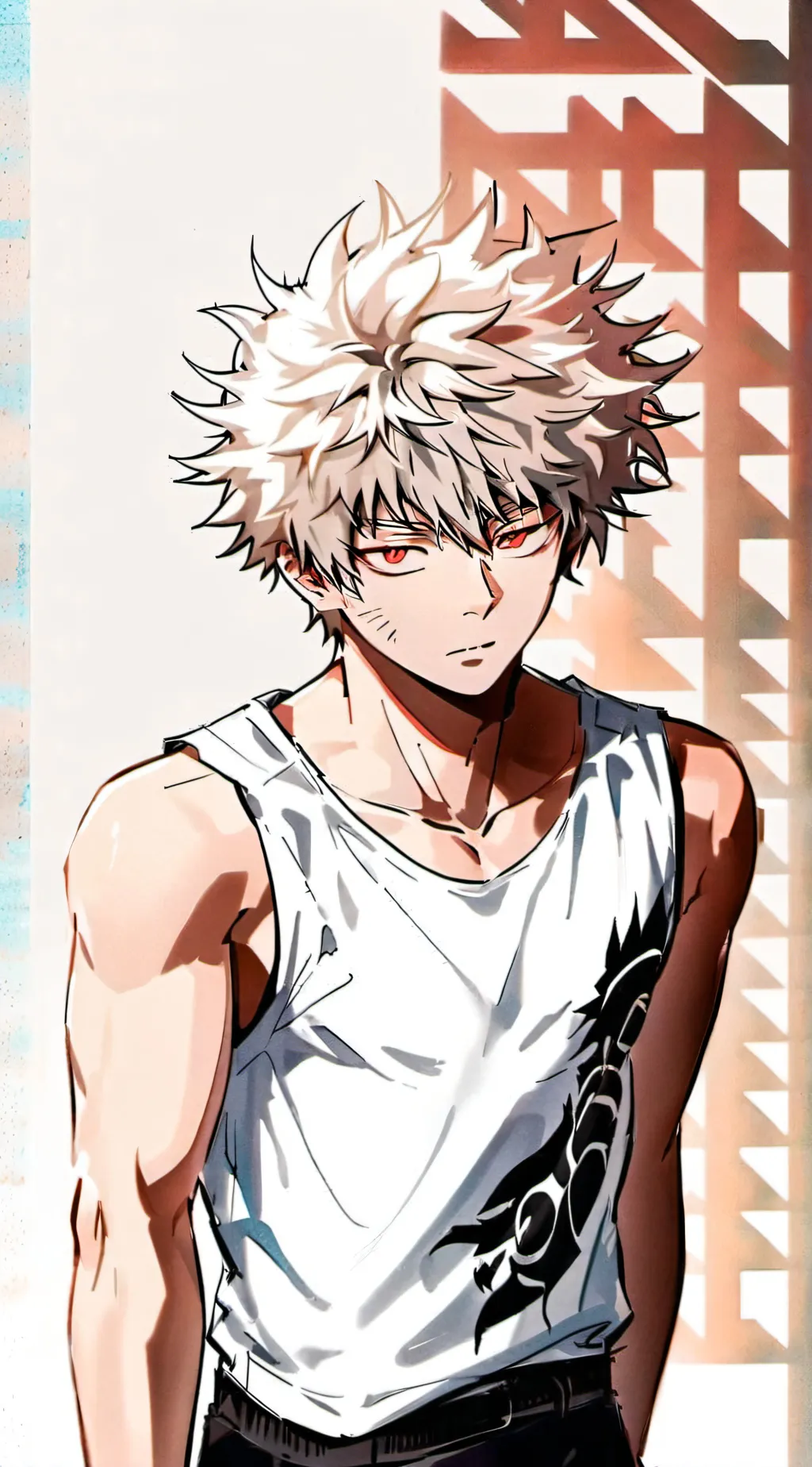 ai character: Katsuki Bakugo background