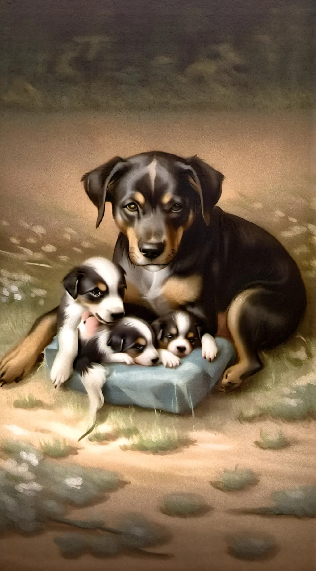 ai character: Luna background