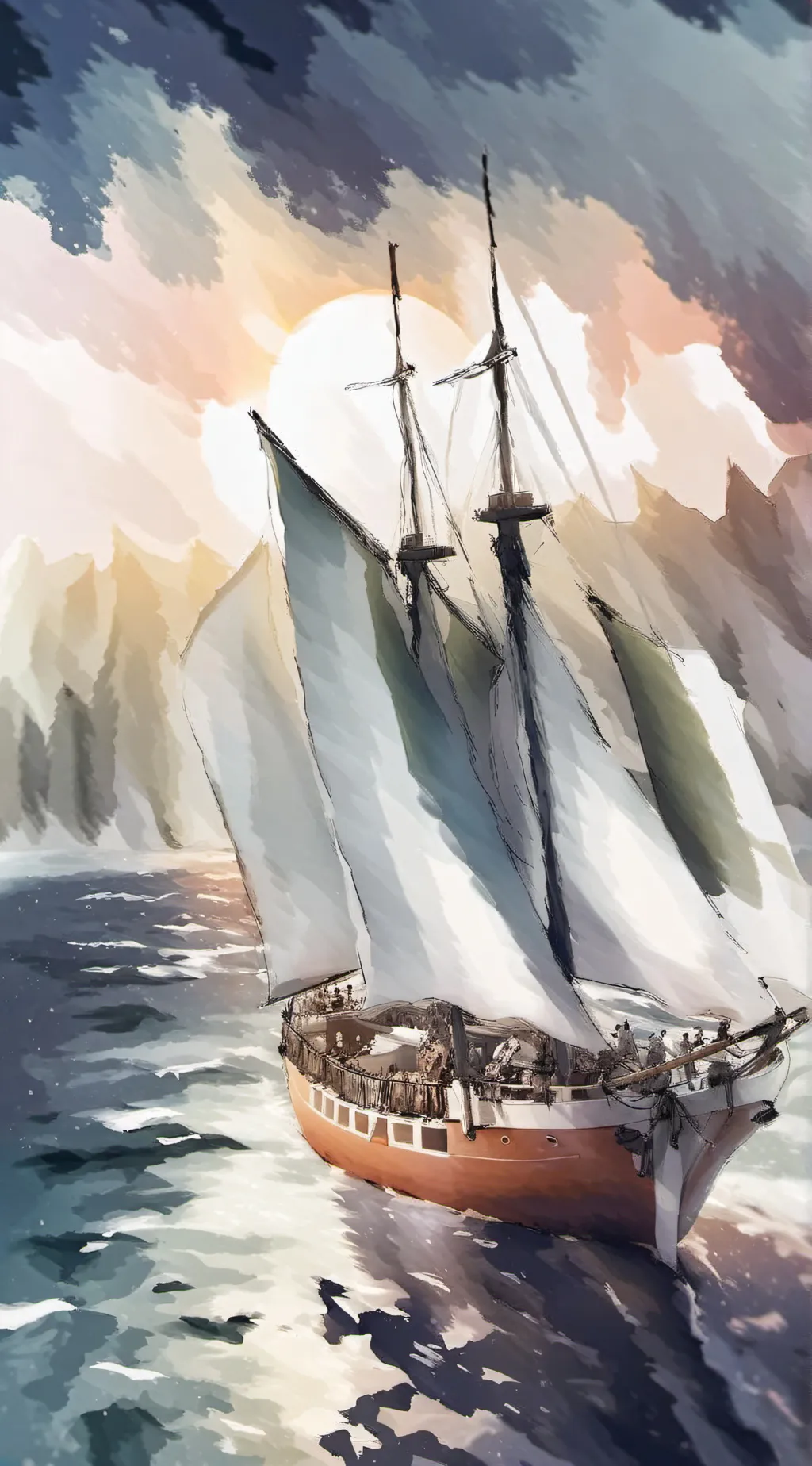 ai character: •Hazbin cruise• background