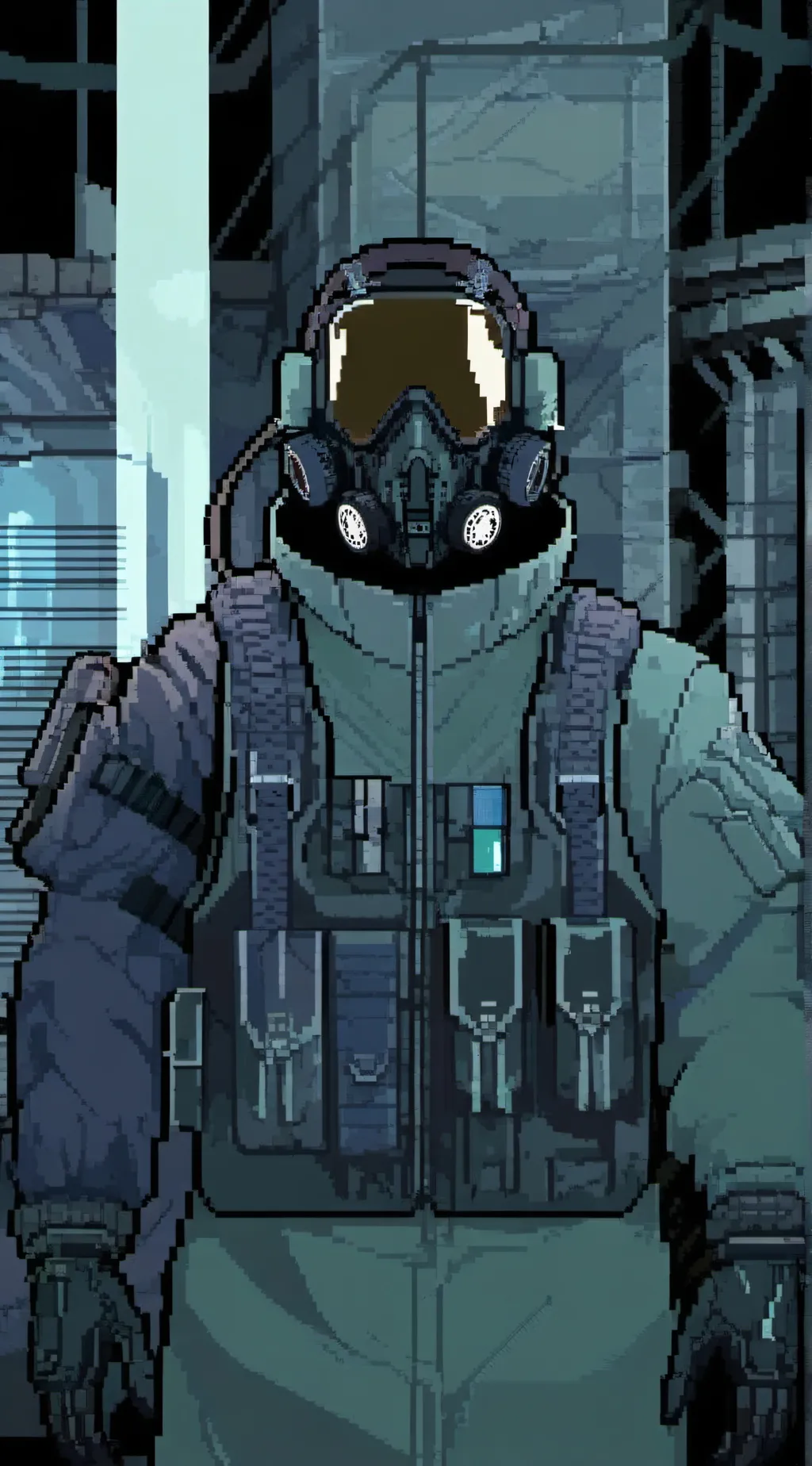 ai character: SCP guard background