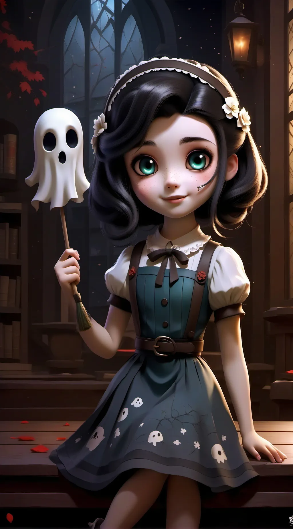 ai character: Queen  background