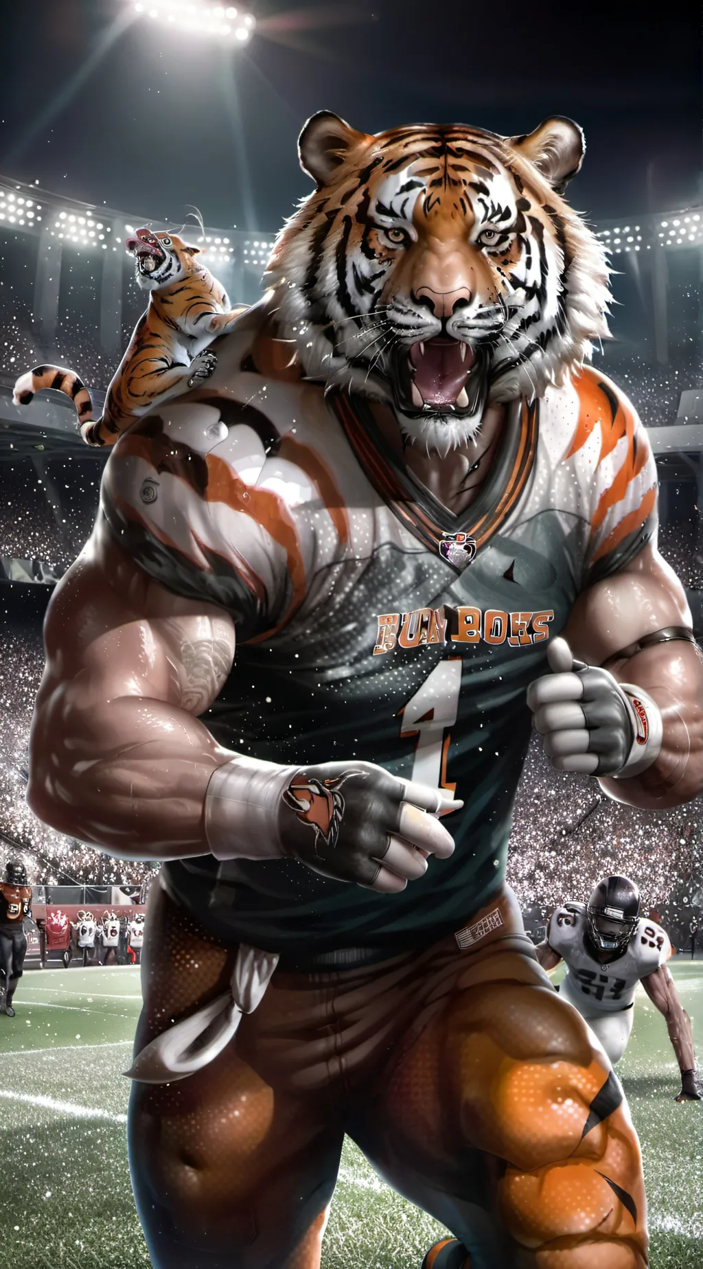 ai character: NFL mascot background