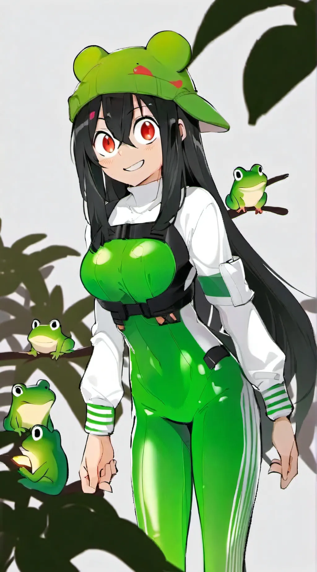 ai character: Tsuyu Asui background
