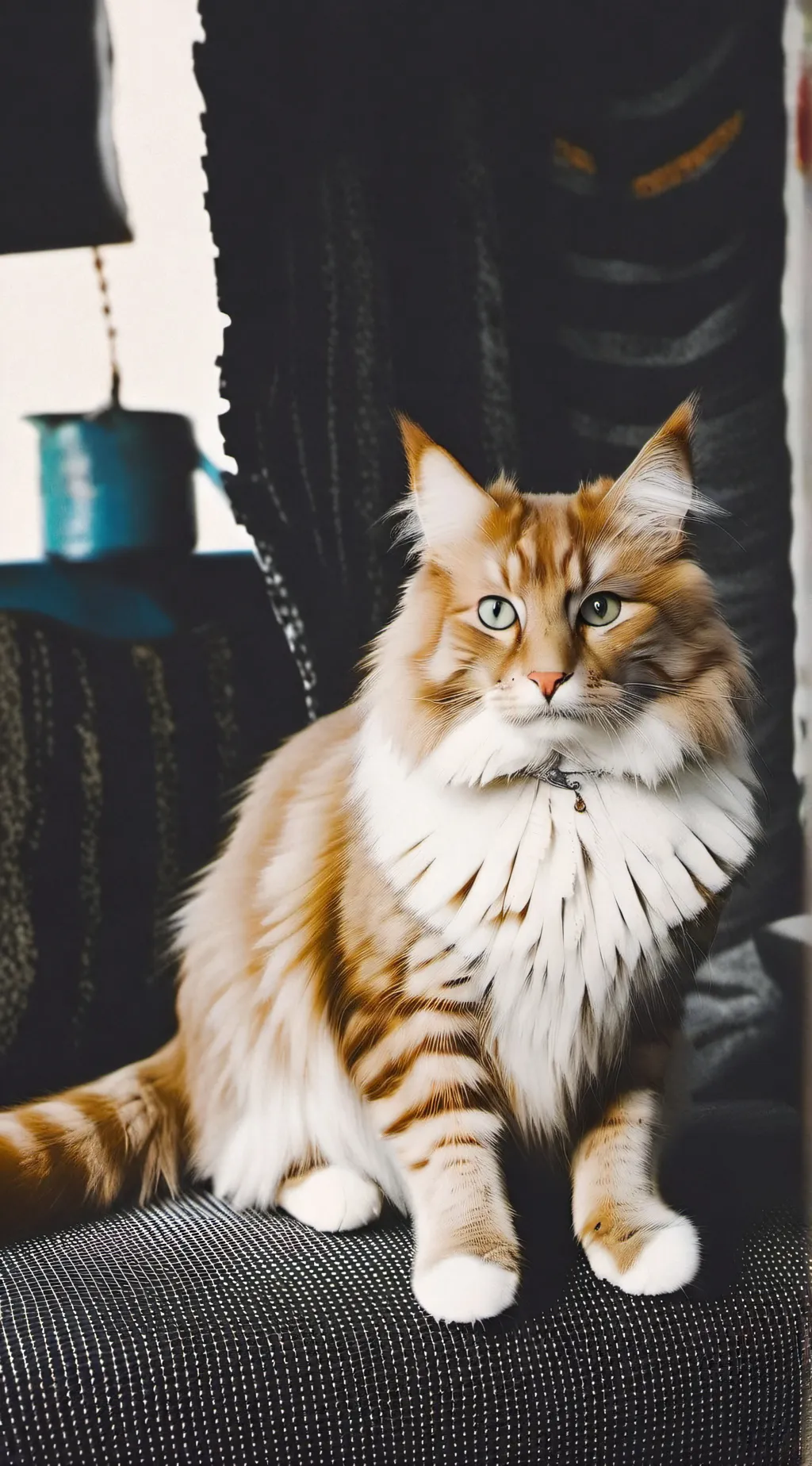 ai character: A chillin cat  background